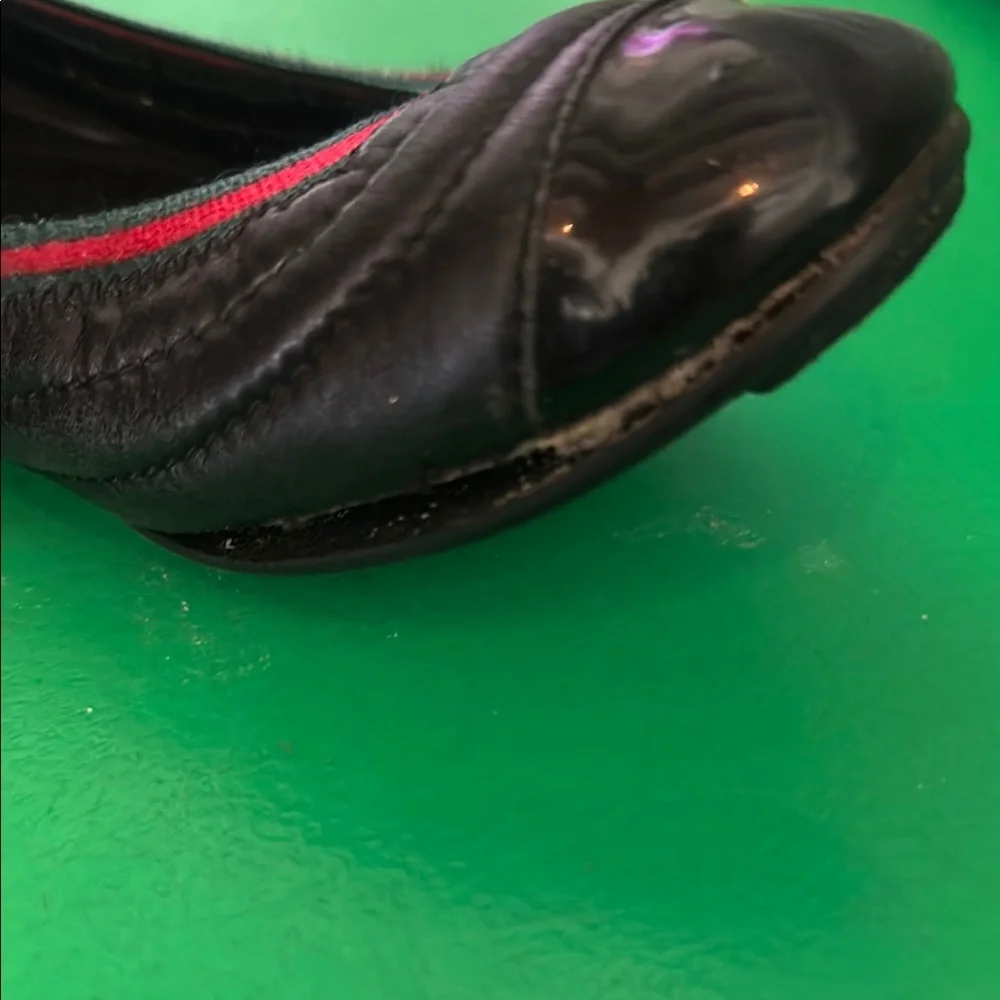 Gucci Black Ballerina Flats Sz 38 - Picture 4 of 4